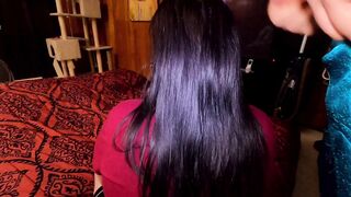 Step Sis Gets Long Cum Load inside her Hair