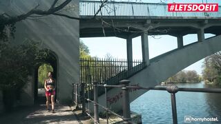 HORNYHOSTEL - PUBLIC PHOTOSHOOT LEADS TO GODDESS HOTEL SEX FOR BIG BOOBED GODDESS