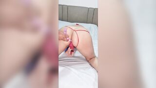 Super Sexy milf Loves her Dildos and Gets Rough into the Butt Part