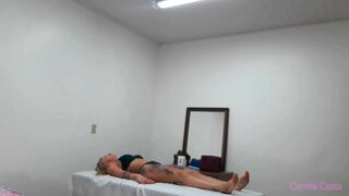 I went to the masseuse to relax and he threw