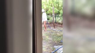STEPMOM BBQ BUTT 90lbs xxxSMALL SMALL TAN ROUGH BODY FLASHING SNATCH DRIVING