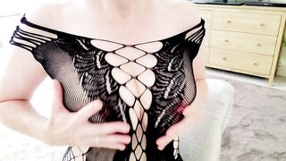 HOT cougar Teases Pure Step Son inside Bedroom. with her Beauty English