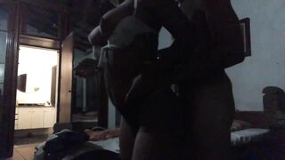 Having fun with african thicc 19 year old