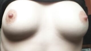 {HD} having Fun Rubbing my Boobs! Natural & Hot!