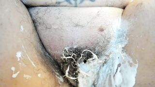Your Italian stepmother totally shaves her long bushy snatch