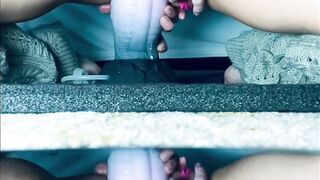 Svetlana Stretches for Crackers. Enormous Bad Dragon