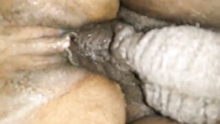 Fucking a young hooker raw from the back.