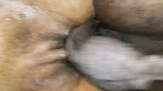 Fucking a young hooker raw from the back.