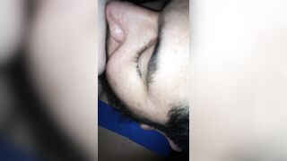 Sucking Off Huge Milky Boobies Bro Jizzes on Bed