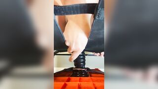 Cunt Creams all over Huge Toy