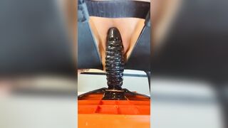 Cunt Creams all over Huge Toy