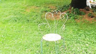 Morning Coffee and Masturbation into the Garden