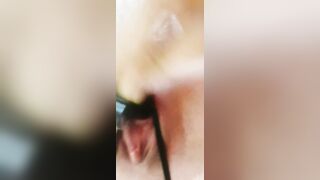 Powerful Squirt from Tiny Pvc Penis