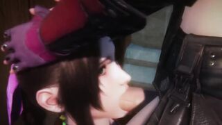 Aerith and Tifa passionate sex - Final Fantasy 7 Futa