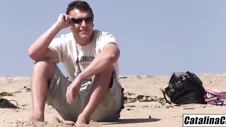 Big Tit cougar Holly Brooks on California beach into Cutie bikini