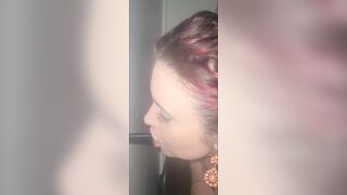 Mrs Grey Visits a Gloryhole for the first Time!