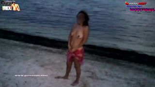 MY FIRST SCENE ON A BEACH WITH A STRANGER
