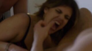 Clementine Marceau come at home for Anal double penetration with my