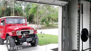Cum Join me for a Gym Session Garage Open, and watch through Skimpy Bikini is the Dress Code
