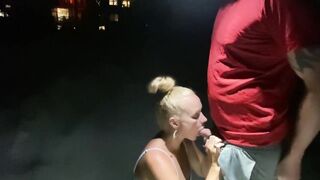 Amazingly Hot mom inside Slutty Dress Blows him off with Crowds Gathered all around on Beach