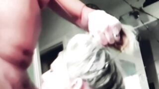 Choking on Dick * Lusty mom Gets Man Handled & Sweet Cum inside Mouth Shot * Hard