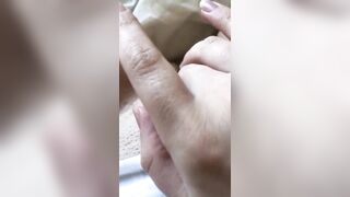 Insane Pregnant Orgasm Sweet Groaning and Bushy Vagina