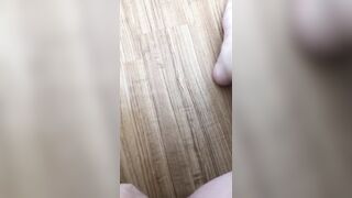 Pissed all over the Floor Desperately trying to got to the Bathroom