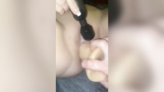Hotwifes first Big Vibrator