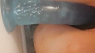 Tight Snatch Takes Long 8 Inch Sex Toy