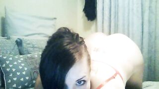 hot Barely Legal Amateur with a Curvy Booty Having Fun Rough to got on her Parents Bed! first Time