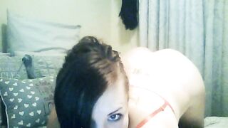 hot Barely Legal Amateur with a Curvy Booty Having Fun Rough to got on her Parents Bed! first Time