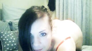 hot Barely Legal Amateur with a Curvy Booty Having Fun Rough to got on her Parents Bed! first Time