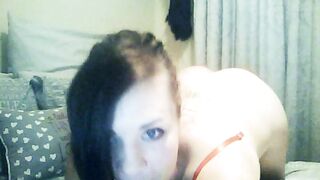 hot Barely Legal Amateur with a Curvy Booty Having Fun Rough to got on her Parents Bed! first Time