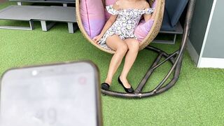 Outdoor Dildo Remote and Squirt