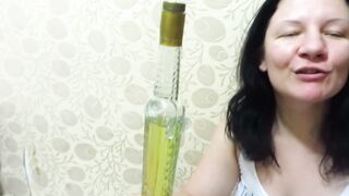 Piss Fetish Mature Long Boobed MILF Vintage Horror Freaks.pee into a Glass