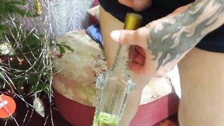 Piss Fetish Mature Long Boobed MILF Vintage Horror Freaks.pee into a Glass