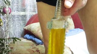 Piss Fetish Mature Long Boobed MILF Vintage Horror Freaks.pee into a Glass