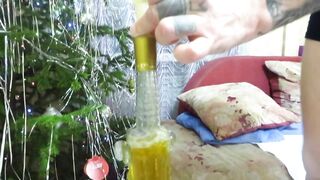 Piss Fetish Mature Long Boobed MILF Vintage Horror Freaks.pee into a Glass