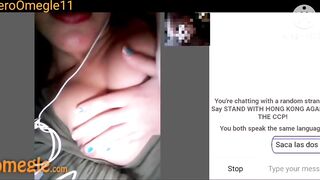 Bae Mexican showing her nice hooters on Omegle