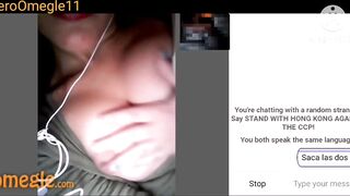 Bae Mexican showing her nice hooters on Omegle