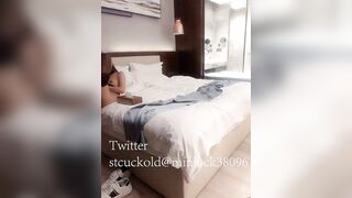 The Cuckold Husband Kneels on the Ground to Watch his Ex-Wife get