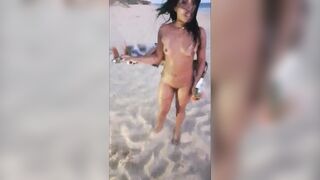 Young Brazilian sluts Showing off on the Beach and Dancing