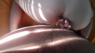 Slow-motion doggy plowed and cum on back