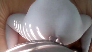 Slow-motion doggy plowed and cum on back