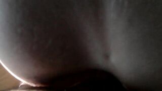 Slow-motion doggy plowed and cum on back