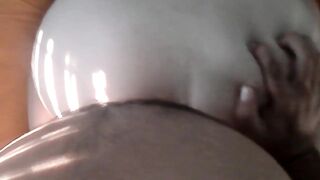 Slow-motion doggy plowed and cum on back