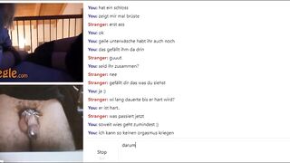 german omegle girls show booty g-string titted cleacage chastity