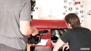 EXPOSED CASTING goddess Jasmine Jae Casting 3way With Newbie Bro