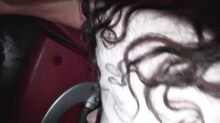 Doggyfuck inside front of a truck driver