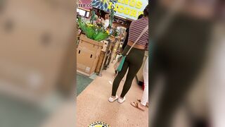 Latina barely legal candid butt into grocery store